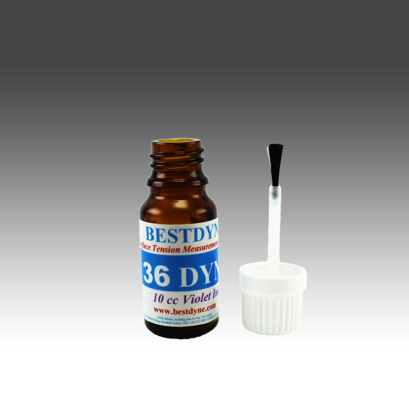 36 dyne’lik bir malzemenin yüzey gerilimi artırma işlemlerini ölçebilen korona test solüsyonudur. Birçok malzemenin yüzey gerilimi ölçebilir