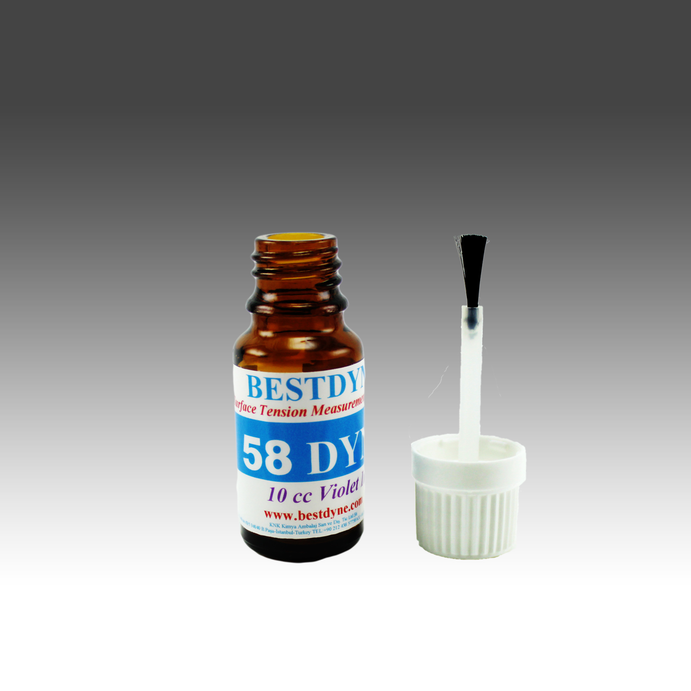 58 dyne’lik bir malzemenin yüzey gerilimi artırma işlemlerini ölçebilen korona test solüsyonudur. Birçok malzemenin yüzey gerilimi ölçebilir.