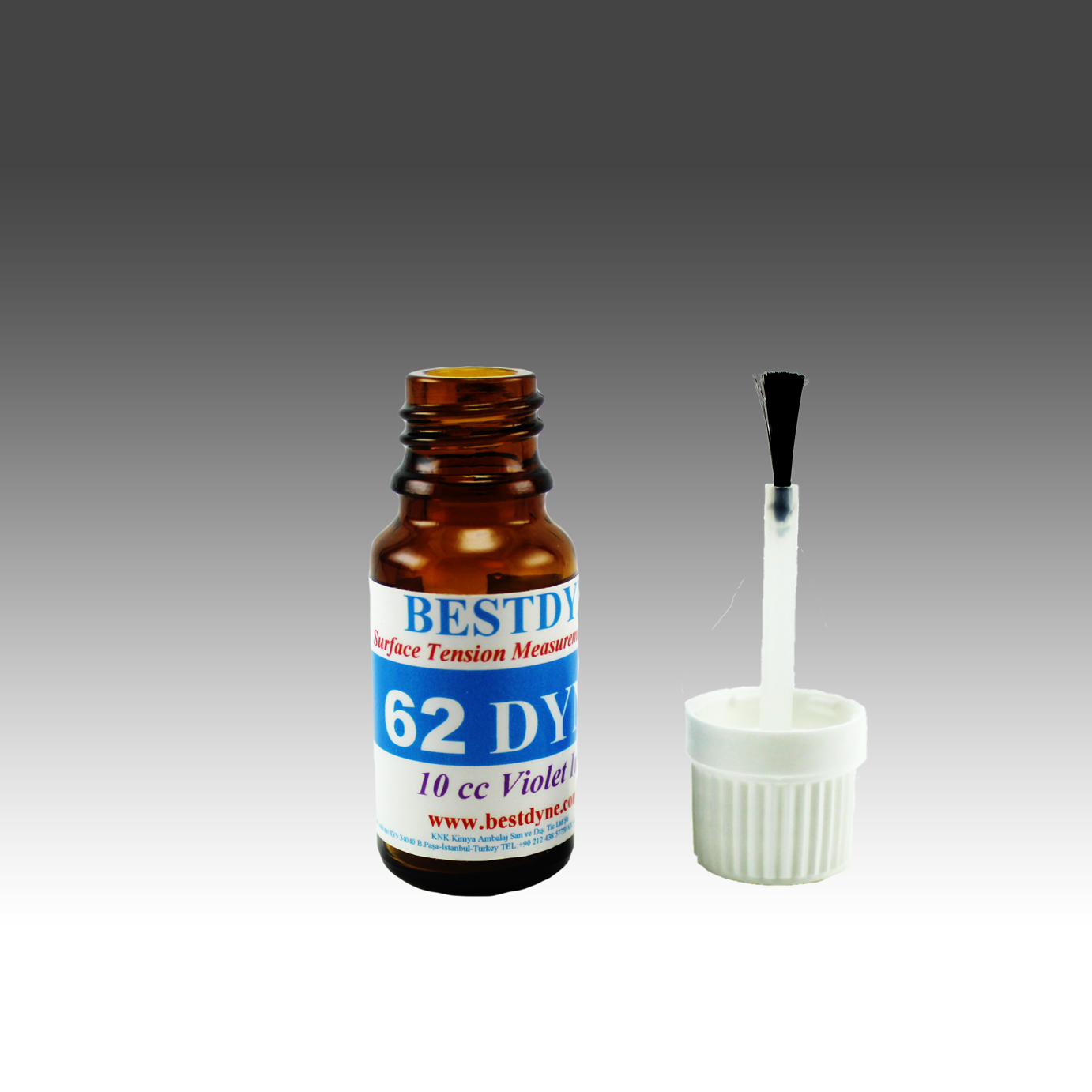 62 dyne’lik bir malzemenin yüzey gerilimi artırma işlemlerini ölçebilen korona test solüsyonudur. Birçok malzemenin yüzey gerilimi ölçebilir