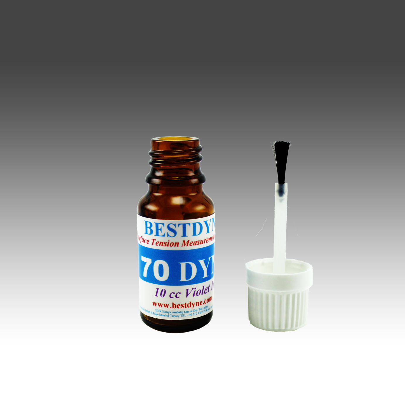 70 dyne’lik bir malzemenin yüzey gerilimi artırma işlemlerini ölçebilen korona test solüsyonudur. Birçok malzemenin yüzey gerilimi ölçebilir.